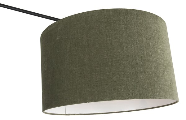 Lampada a sospensione intelligente nera con paralume 35 cm verde incl. 2 WiFi A60 - Blitz