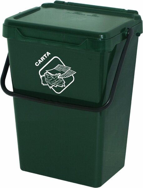 ArtPlast Bidone Biosystem lt 35 cm 40x30x51 h colore Verde - BS35V