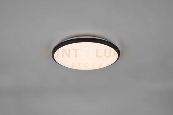 Limbus plafoniera led 20,5w 2300lm, 3000k bordo nero con dimmerazio