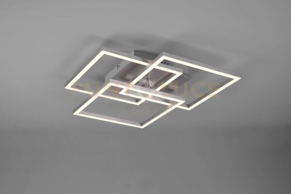 Mobile plafoniera led 27w 3200lm, 2700 - 6000k acciaio satinato 3 q