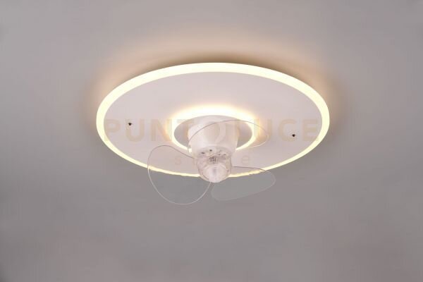 Nybro plafoniera led 30w 3500lm, 2700 - 6500k bianca con ventilator