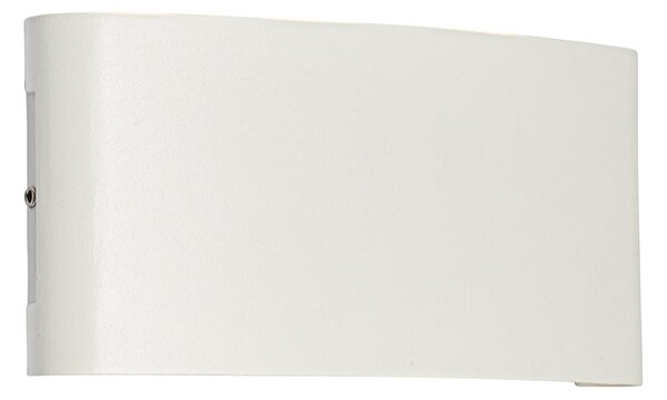 Lampada da parete per esterni bianca con LED 6 luci IP54 - Silly