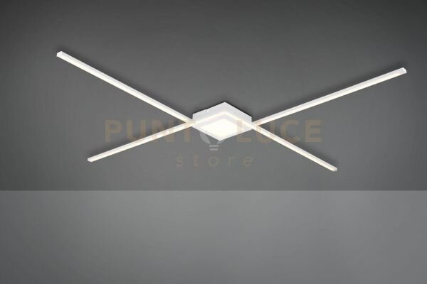 Oxford plafoniera-applique ad x bianca l. 102cm a le 27w 3600lm, 