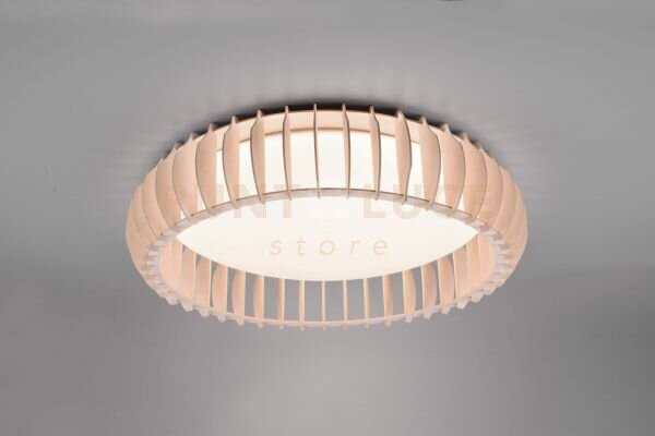 Monte plafoniera led 38w 4400lm, 3000 - 6500k con struttura legno 