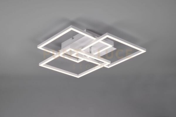 Mobile plafoniera led 27w 3200lm, 2700 - 6000k bianca 3 quadrati or