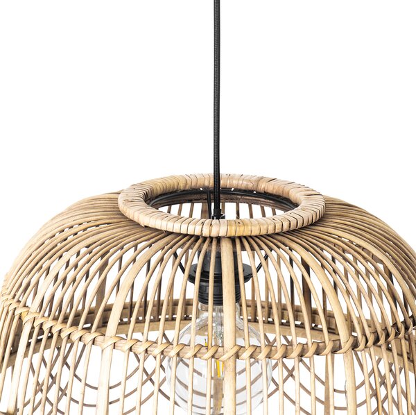Lampada a sospensione in rattan intelligente 44 cm incl. Wifi G95 - Michelle