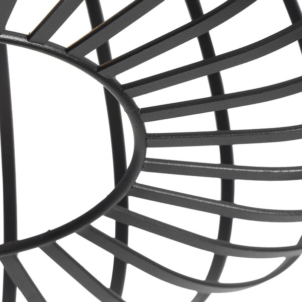 Lampada da soffitto intelligente nera 39 cm con Wi-Fi G95 - Johanna