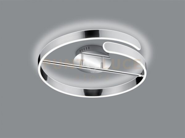 Parma plafoniera led 37w 4500lm, 4000k cromo con dimmerazione ad i