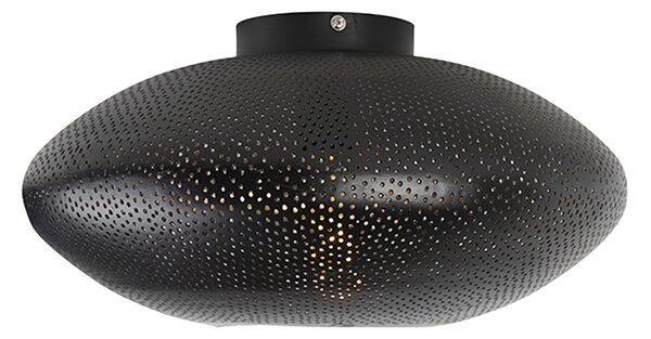 Lampada da soffitto intelligente nera e oro 40 cm incl. Wifi G95 - Radiance