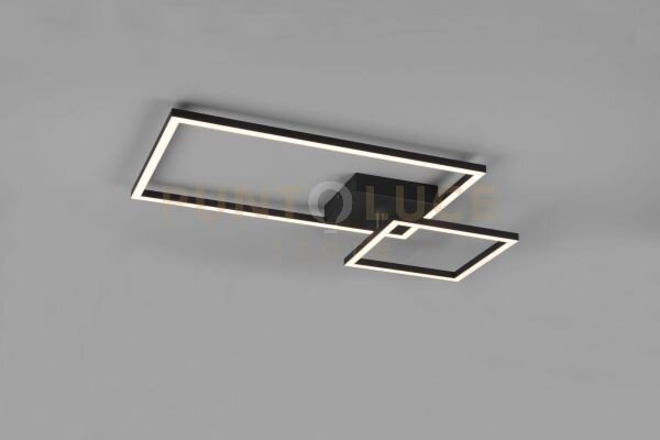 Padella plafoniera led 25w 3000lm, 4000k nera con snodo dimmerabile