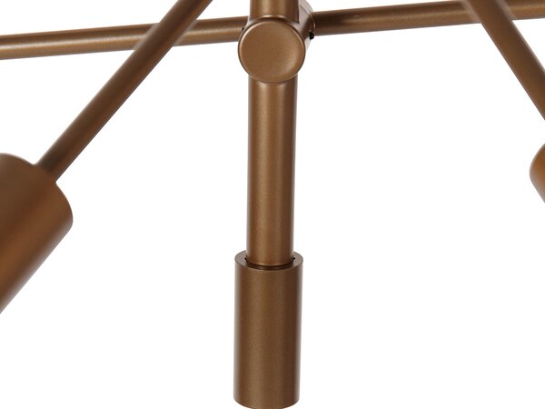 Lampada a sospensione industriale bronzo scuro 6 luci - Sydney
