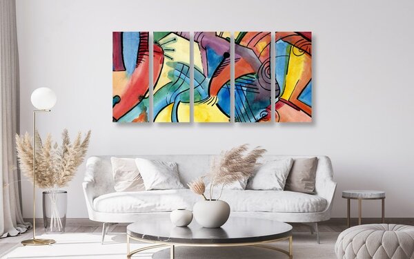 Quadri 5 pezzi – Arte astratta