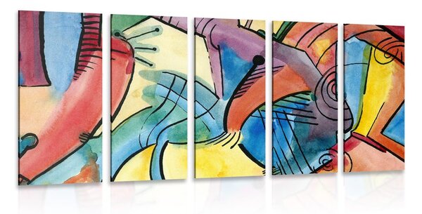 Quadri 5 pezzi – Arte astratta