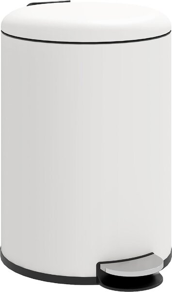 DecHome Bidone Immondizia a Pedale da 20L con Coperchio a Chiusura Morbida in Metallo e PP 36x30x44.5 cm colore Crema - CWA468F