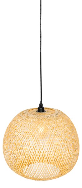Lampada a sospensione da esterno in bambù orientale IP44 - Rafael