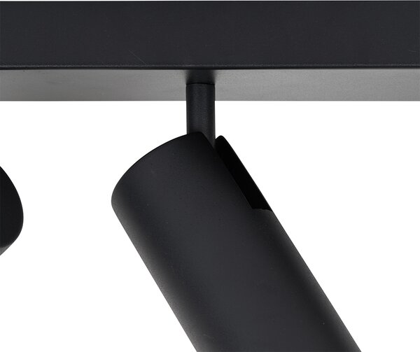 Faretto da soffitto smart nero 2 luci regolabile incl. 2 Wifi GU10 50mm - Renna