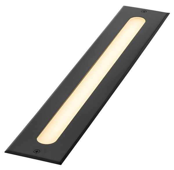 Set di 2 faretti da terra moderni neri 50 cm incl. LED IP65 - Eline
