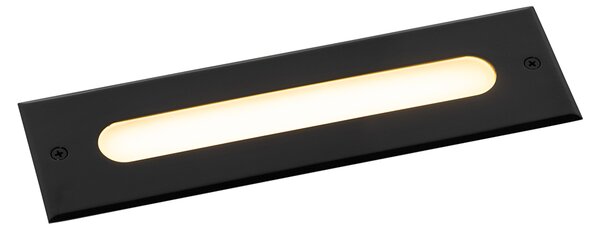 Set di 4 faretti da terra moderni neri 30 cm con LED IP65 - Eline
