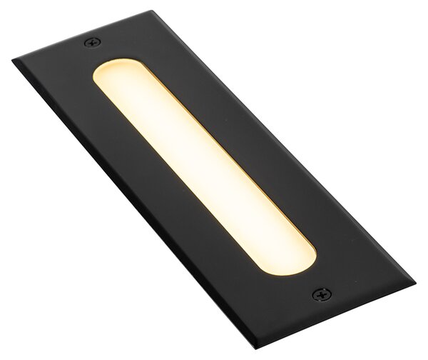 Set di 4 faretti da terra moderni neri 30 cm con LED IP65 - Eline