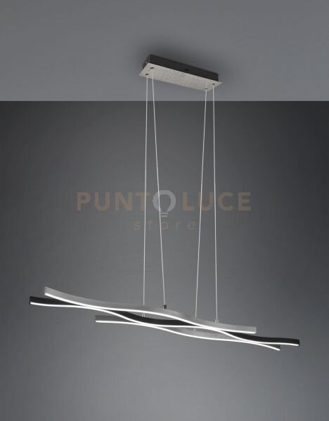 Blaze sospensione led 35w 4300lm, 2300+3000+4000k ondulata metallo 