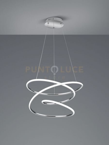 Bologna sospensione led 36w 5100lm, 4000k cromo con dimmerazione a