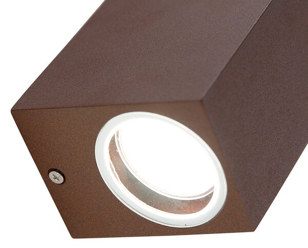 Set di 4 faretti da parete intelligenti marrone ruggine IP44 incl. 2 GU10 - Baleno