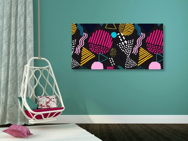 Quadro su tela – Motivo Memphis moderno