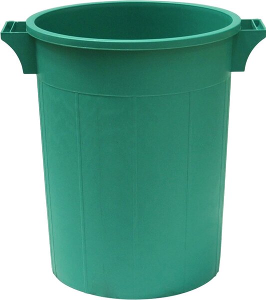 I.C.S. Bidone Spazzatura Pattumiera Rifiuti Immondizia Sovrapponibile 50 Litri 41xH 49 cm colore Verde - 480050V