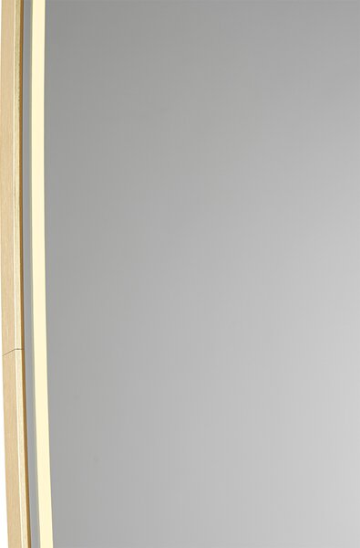 Specchio da bagno moderno oro con LED e dimmer touch - Geraldien