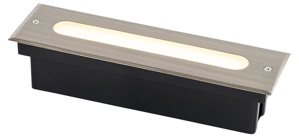 Faretto da terra moderno in acciaio 30 cm con LED IP65 - Eline