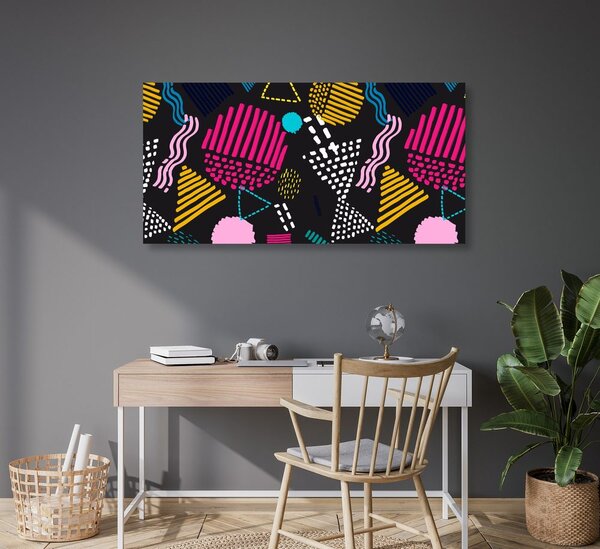 Quadro su tela – Motivo Memphis moderno
