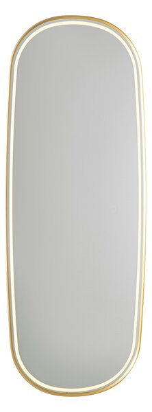 Specchio da bagno moderno oro con LED e dimmer touch - Geraldien