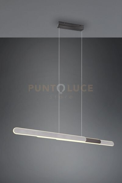 Helios sospensione led 48w 5800lm, 2700 - 6500k alluminio e nero re