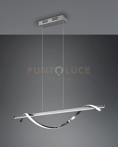 Isabel sospensione led 26w 3000lm, 4000k cromata con dimmerazione c