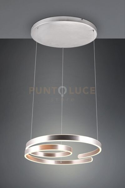 Marnie sospensione led 68w 8000lm, 3000k metallo alluminio a spira