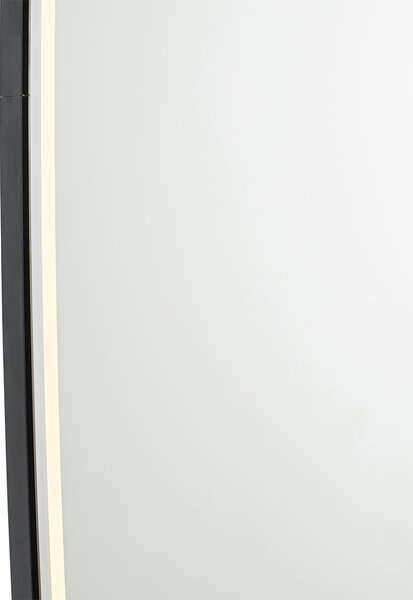 Specchio da bagno moderno nero con LED e dimmer touch - Geraldien