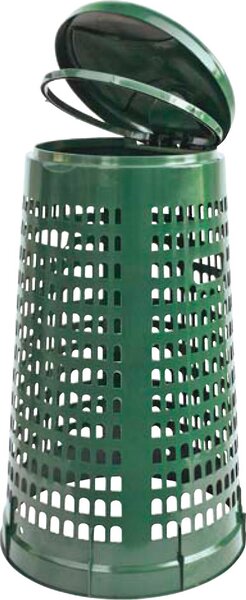 I.C.S. Bidone Spazzatura Trespolo Pattumiera con Coperchio Capacit 110 Litri Dimensioni 51x85h cm - C455738