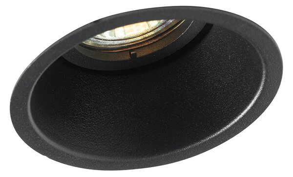 Faretto da incasso intelligente regolabile nero con Wi-Fi GU10 - Alloy