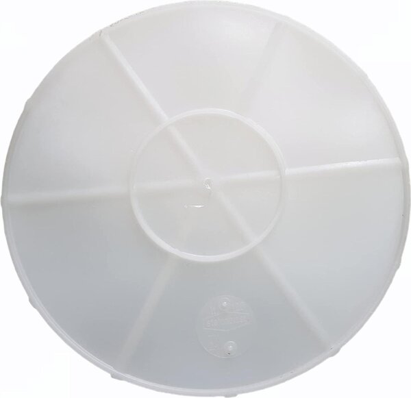 STEFANPLAST Bidone Spazzatura Pattumiera Rifiuti senza Coperchio 120 Litri colore Bianco - SF574