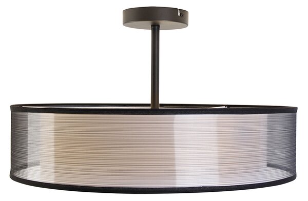 Lampada da soffitto intelligente nera con bianco 50 cm incl. 3 Wifi A60 - Drum Duo
