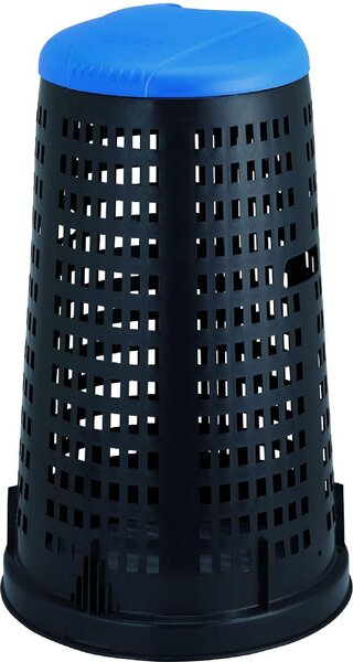 STEFANPLAST Bidone Spazzatura Pattumiera Rifiuti Trespolo Capacit 100 Litri cm. 58x90 h con Coperchio colore Azzurro - 24704
