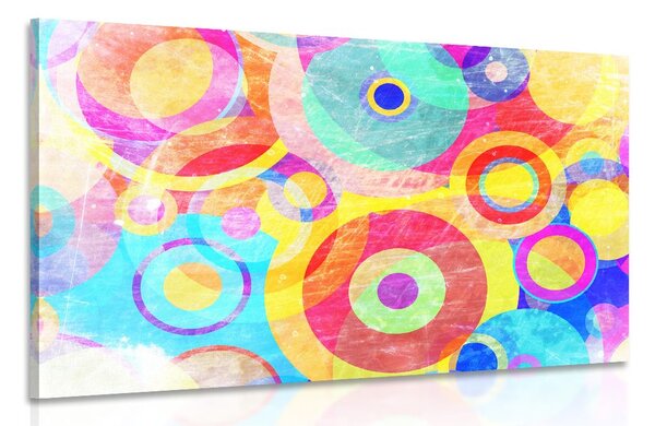 Stampa su tela – Cerchi pieni di colori