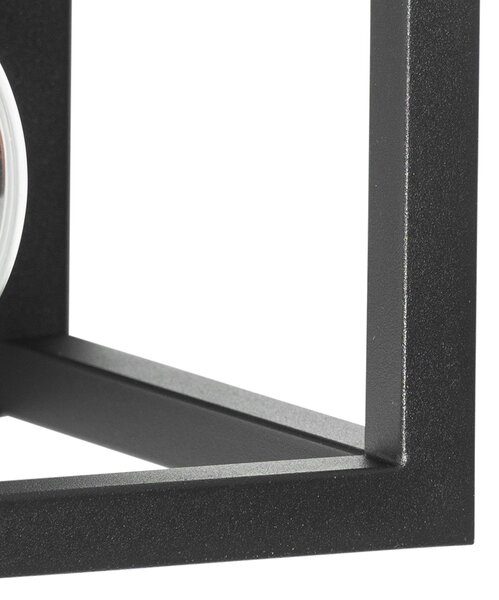 Lampada da parete intelligente nera con mensola inclusa Wifi G95 - Cage Rack