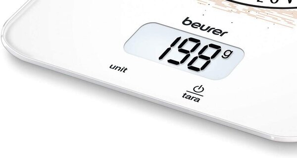 Beurer Bilancia Cucina Digitale Precisione 1 g Pesata Massima 5 Kg - KS19 Love - 704.17