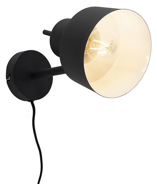 Lampada da parete Smart nera incl. Wifi A60 - Chappie