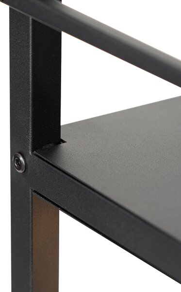 Lampada da terra industriale intelligente nera con WiFi G95 - Cage Rack