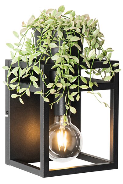Lampada da parete intelligente nera con mensola inclusa Wifi G95 - Cage Rack