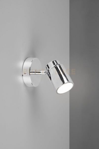 Angelo h2o spot singolo orientabile cromo ip44 h.15,5cm 1 luce atta