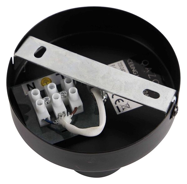 Lampada da soffitto intelligente nera incl. Wifi G95 - Facile