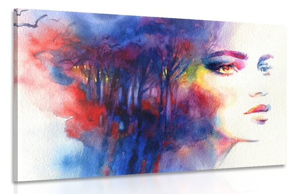Stampa su tela – Bellezza femminile affascinante